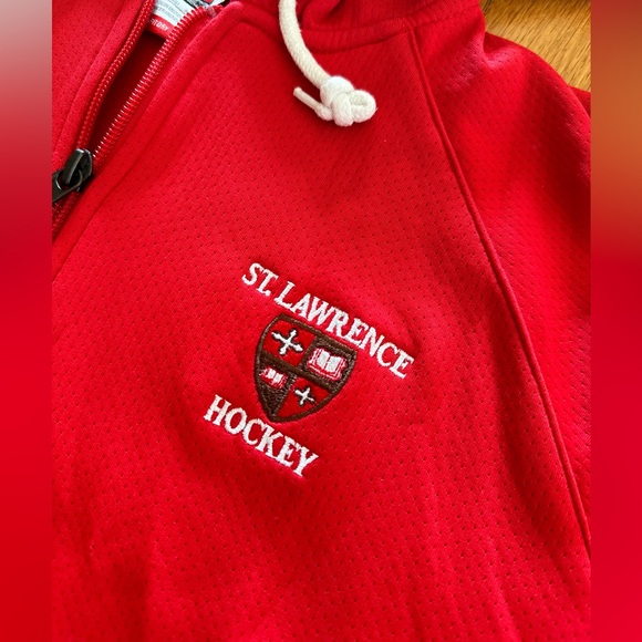 St. Lawrence Saints Hockey NCAA Zip-Up Nike Dri-Fit Red Medium - Picture 2 of 7